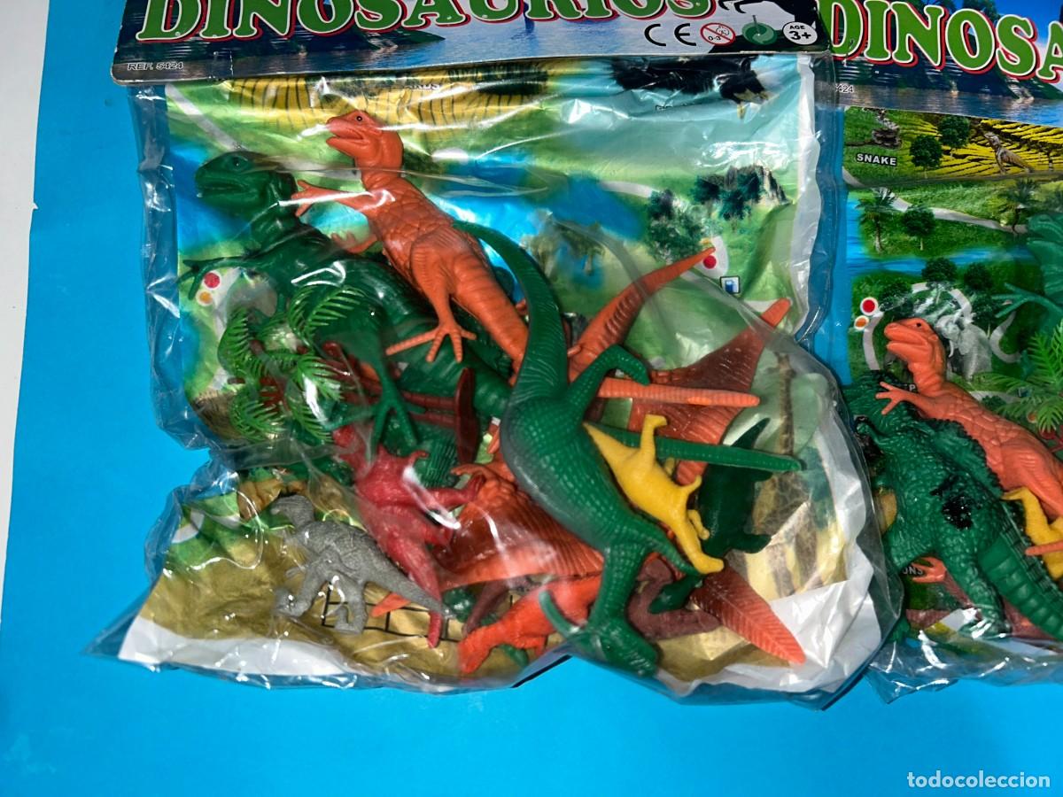 Figuras de goma y PVC: LOTE 3 BOLSAS DE DINOSAURIOS - Foto 2
