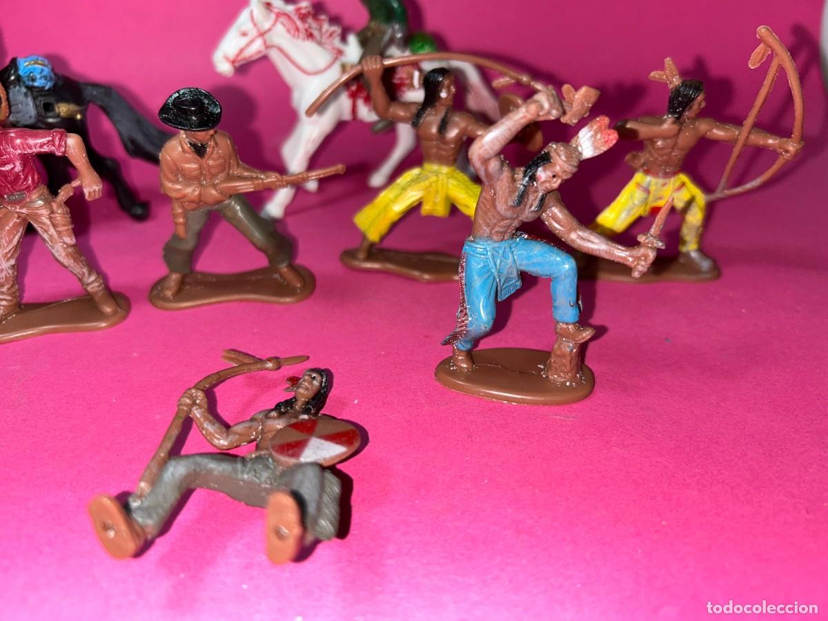 Figuras de goma y PVC: LOTE DE INDIOS Y VAQUEROS - Foto 4