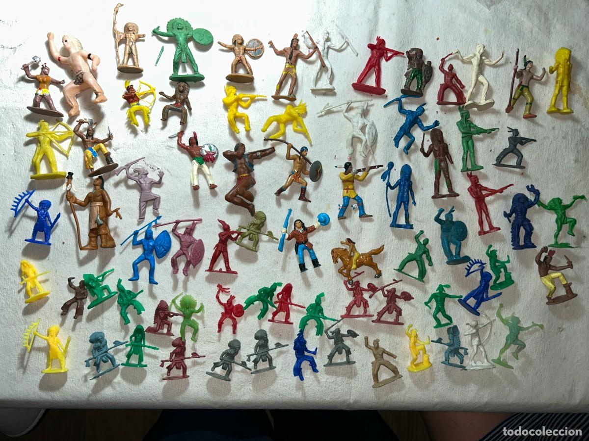 Figuras de goma y PVC: LOTE DE INDIOS DE COMANSI KIOSCO PIPERO - Foto 1