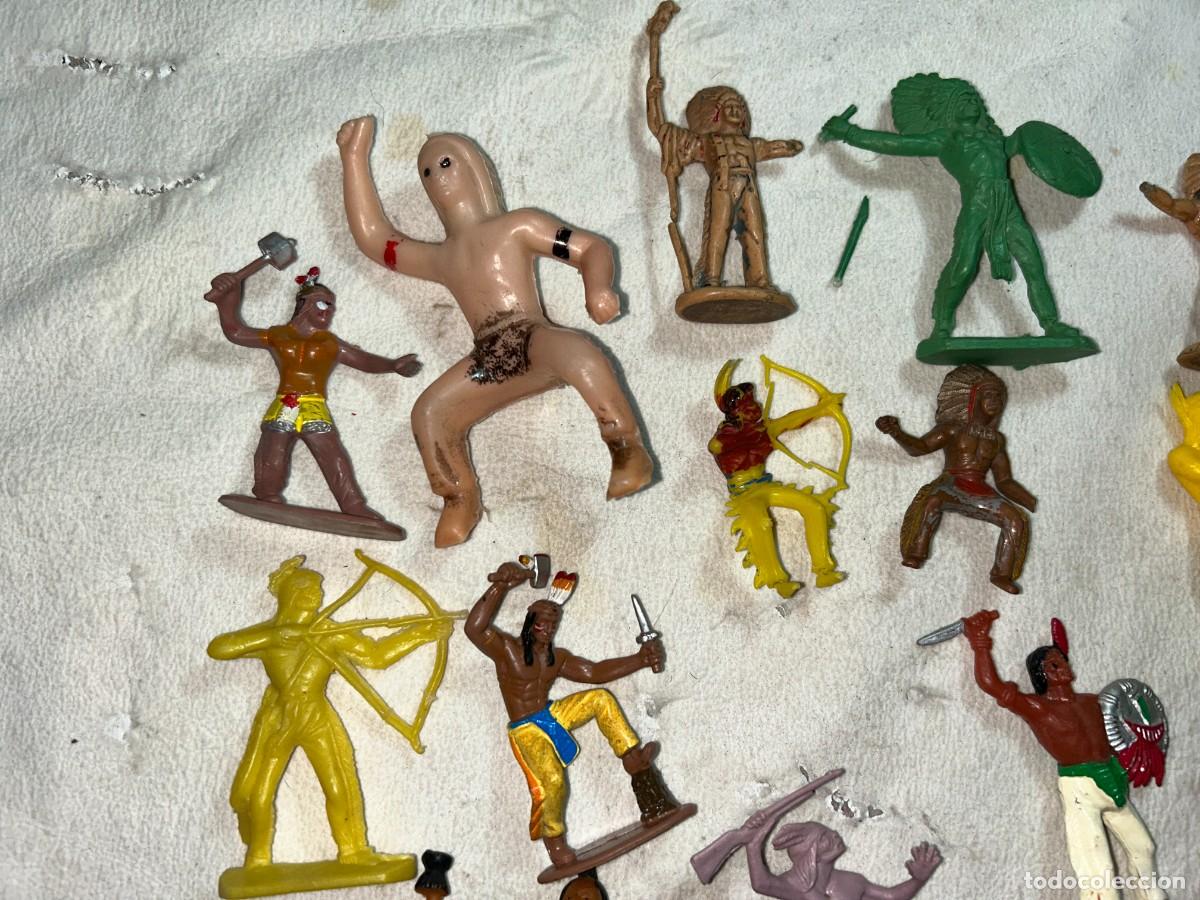 Figuras de goma y PVC: LOTE DE INDIOS DE COMANSI KIOSCO PIPERO - Foto 2