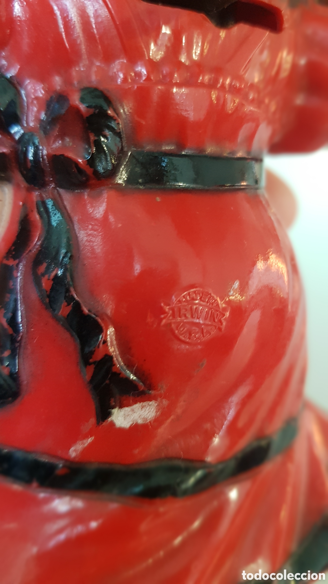 Figuras de goma y PVC: Mu&ntilde;eca flamenca a cuerda de platico. Irwin - Foto 3
