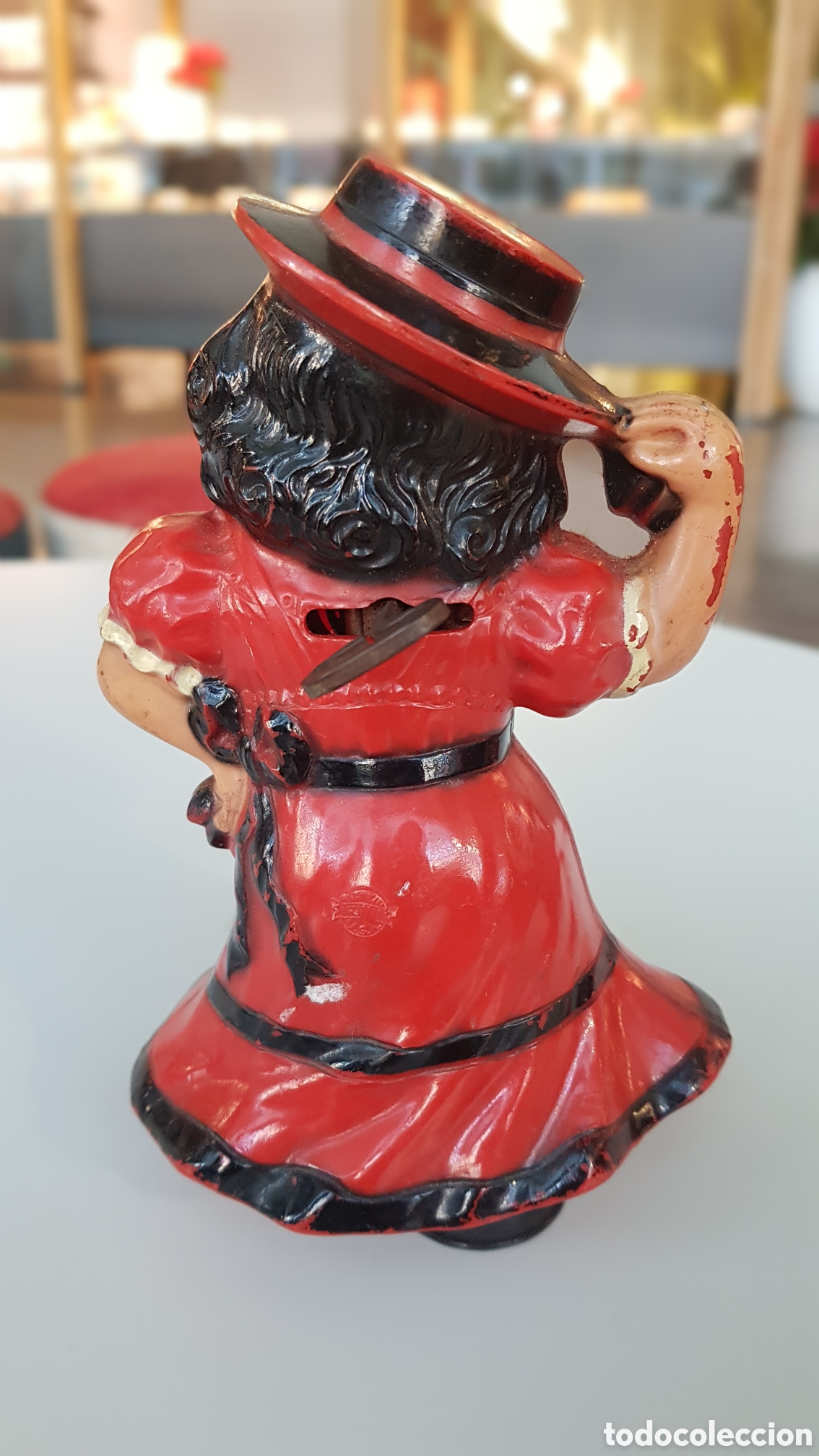 Figuras de goma y PVC: Mu&ntilde;eca flamenca a cuerda de platico. Irwin - Foto 4