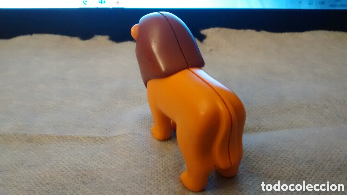 Figuras de goma y PVC: FIGURA DE LEON SIN MARCA ALGUNA - Foto 2