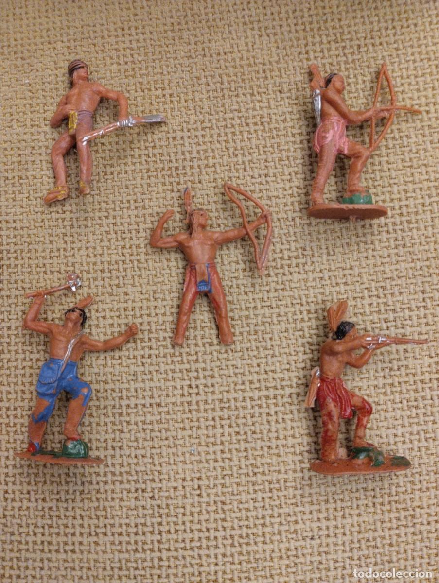 Figuras de goma y PVC: Indios antiguos pl&aacute;stico - Foto 1