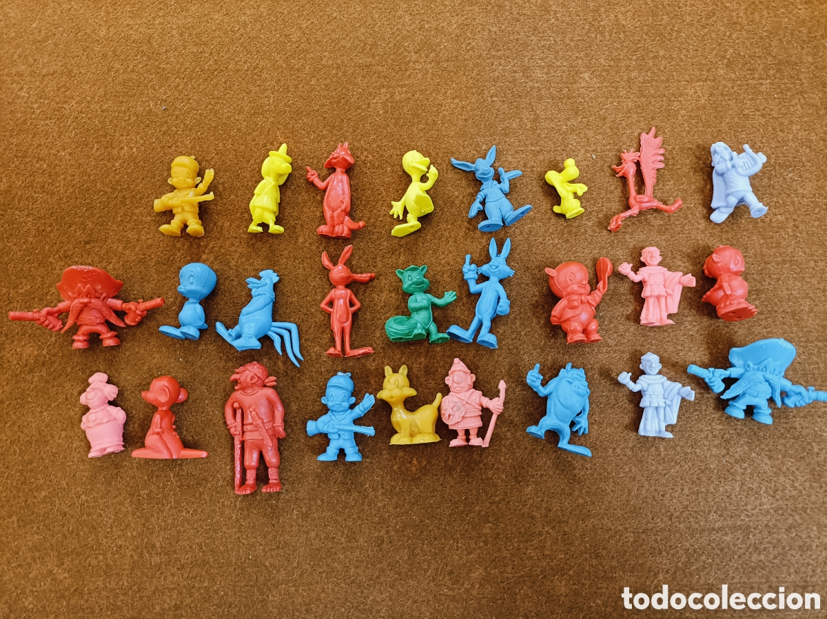 Figuras de Goma y PVC: LOTE DE 26 FIGURAS DE GOMA DISTINTAS MARCAS, DUNKIN, DARGAUD, WBP, PANRICO, ETC.