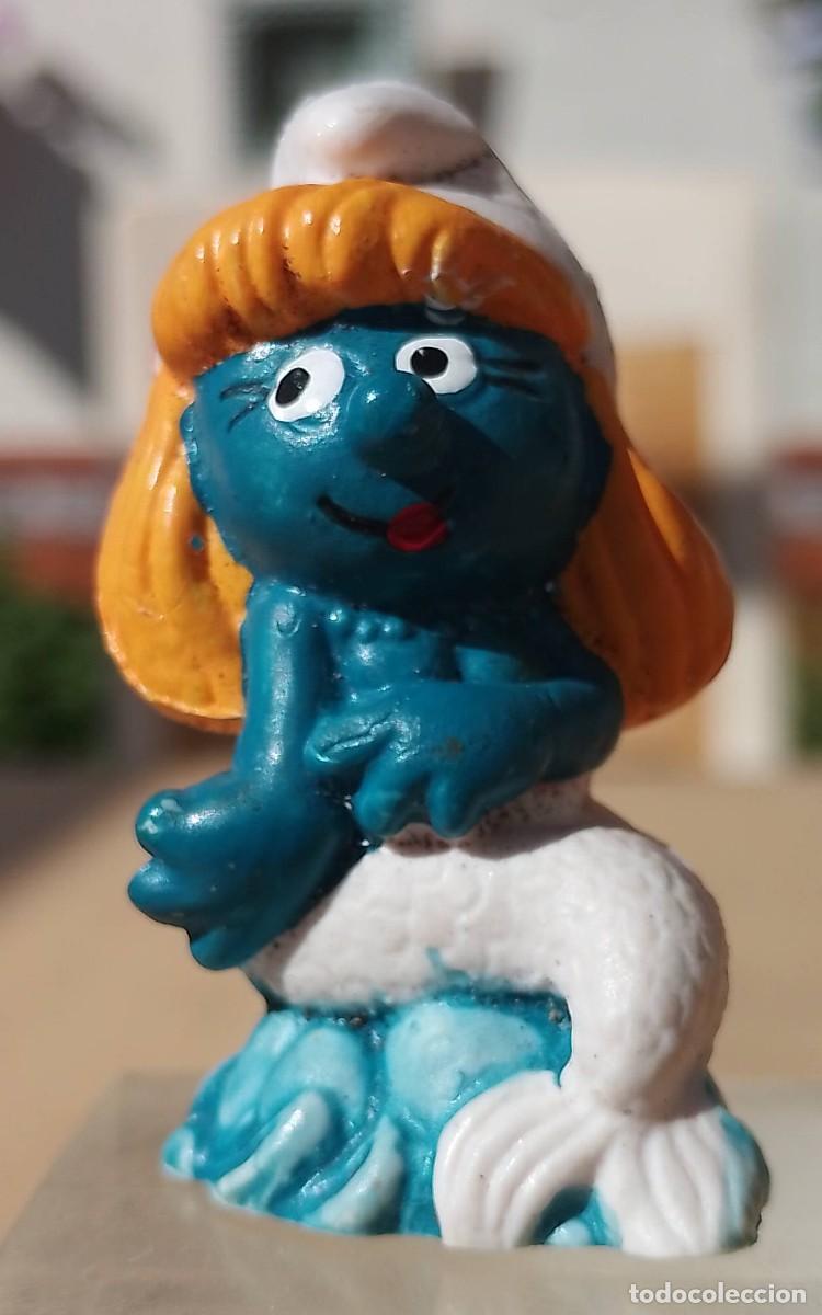 Figuras de goma y PVC: Pitufina Sirena Bootleg - Foto 1