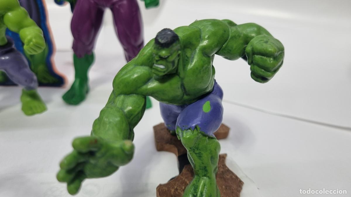 Figuras de goma y PVC: Lote de figuras HULK PVC y accesorios (MARVEL) - Foto 2