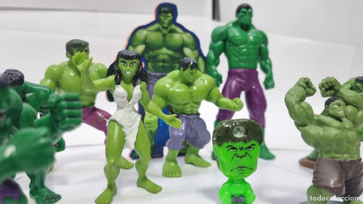 Figuras de goma y PVC: Lote de figuras HULK PVC y accesorios (MARVEL) - Foto 5