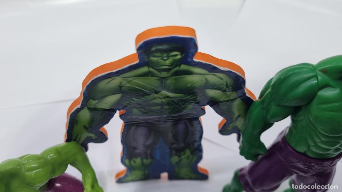 Figuras de goma y PVC: Lote de figuras HULK PVC y accesorios (MARVEL) - Foto 7