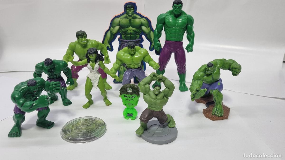 Figuras de goma y PVC: Lote de figuras HULK PVC y accesorios (MARVEL) - Foto 1