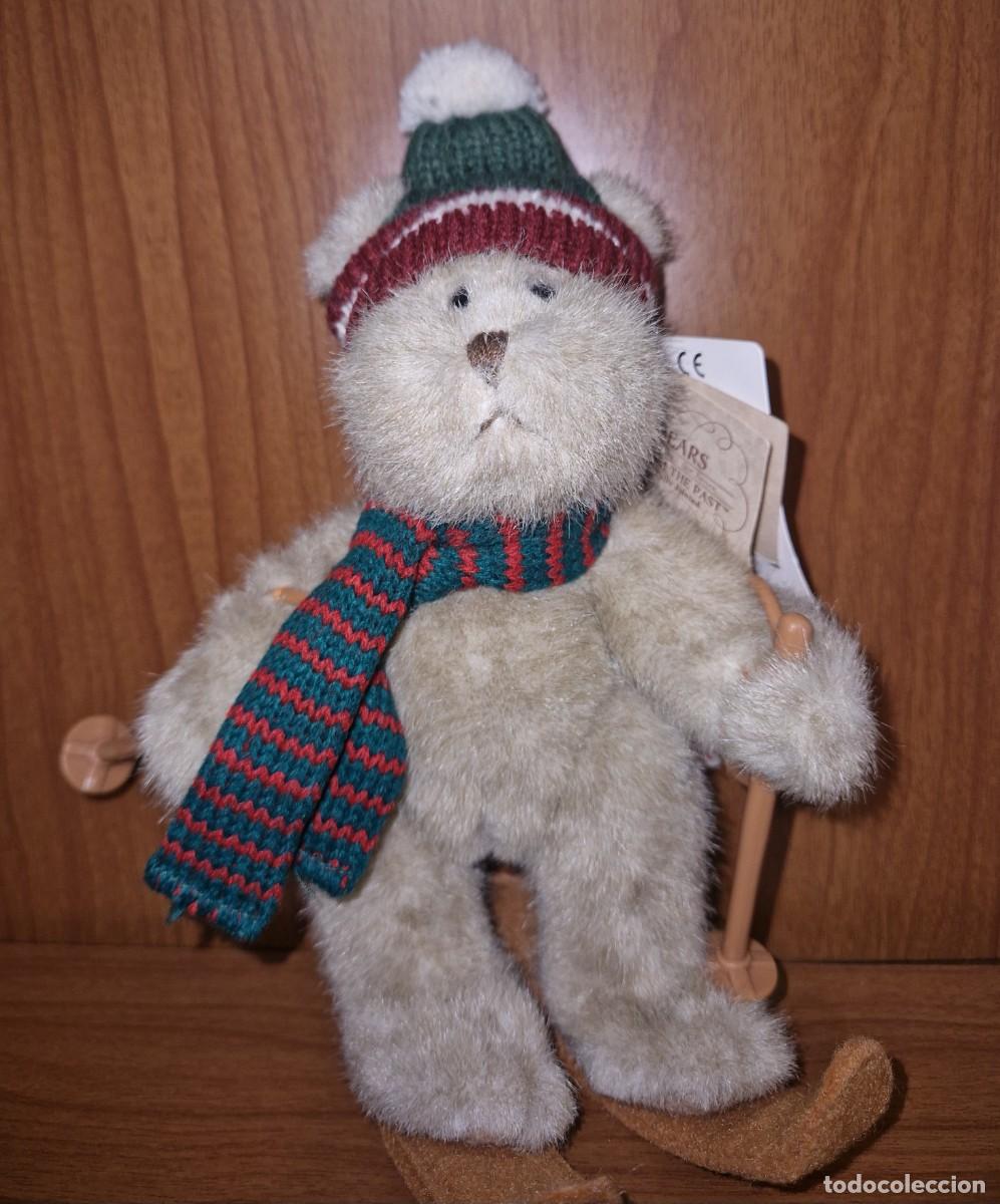 Figuras de goma y PVC: Russ The Bears Family FIGURA DE PELUCHE CONEJO ESQUIANDO / NUEVO