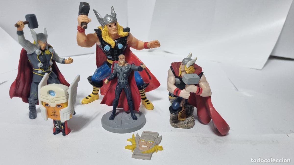 Figuras de goma y PVC: Lote de figuras Thor PVC. - Foto 1