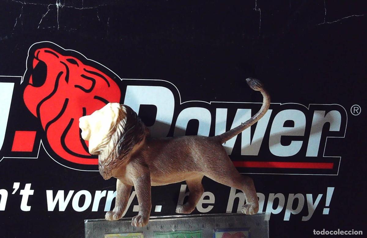 Figuras de Goma y PVC: LEON DE GOMA PVC ANIMALES DE JUGUETE