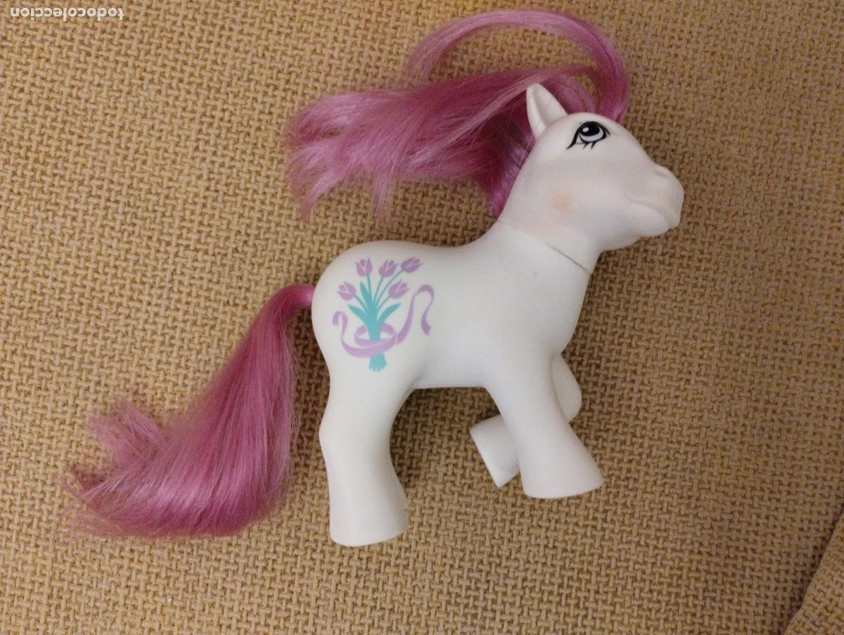 Figuras de Goma y PVC: Pony Hasbro Tulip&aacute;n 1984