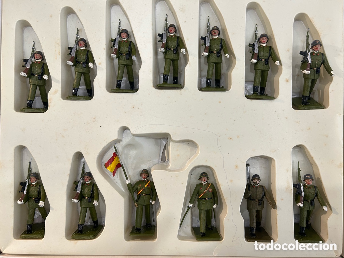Figuras de Goma y PVC: Soldis, ej&eacute;rcito Infanteria espa&ntilde;ola