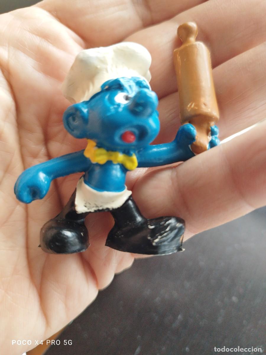 Figuras de goma y PVC: FIGURA DE PITUFO: ORIGINAL EPOCA - Foto 4