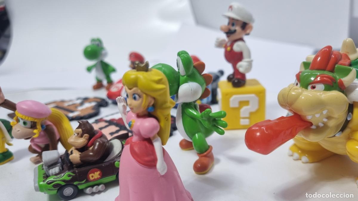 Figuras de goma y PVC: Lote de figuras de Super Mario y Accesorios. - Foto 3