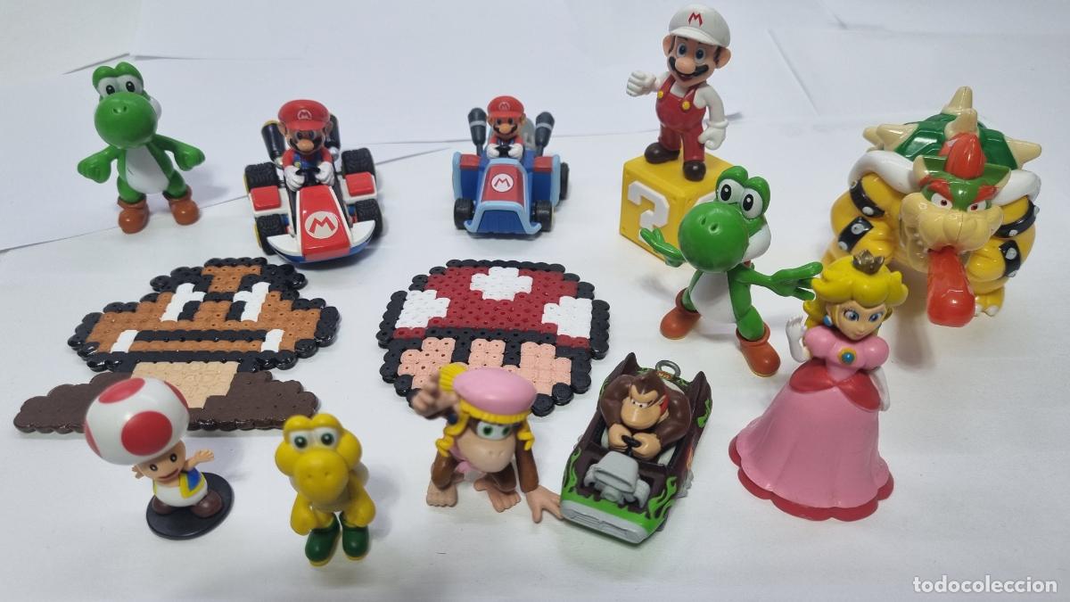 Figuras de goma y PVC: Lote de figuras de Super Mario y Accesorios. - Foto 1