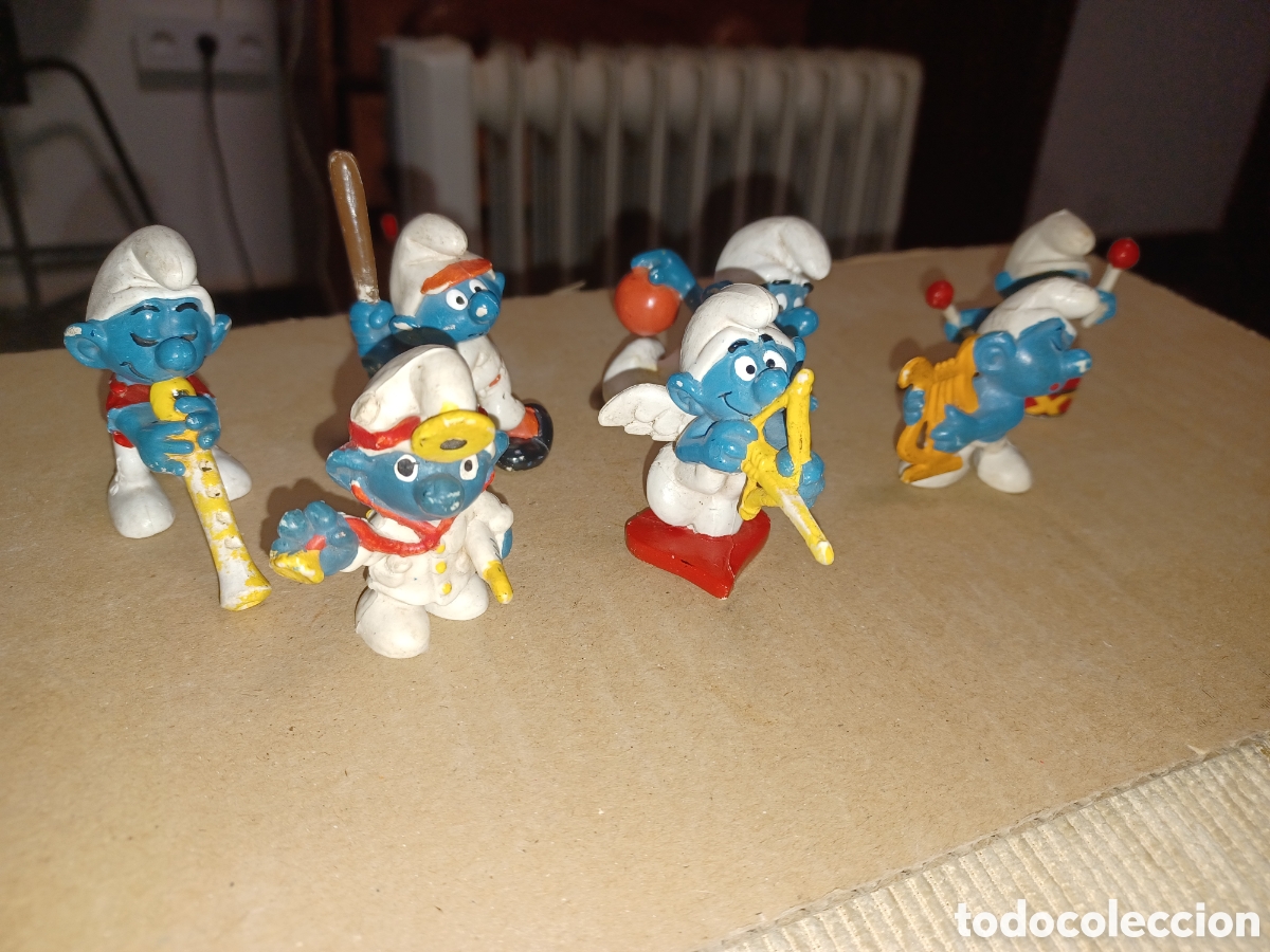 Figuras de goma y PVC: Figura mu&ntilde;eco pvc pitufos - Foto 3