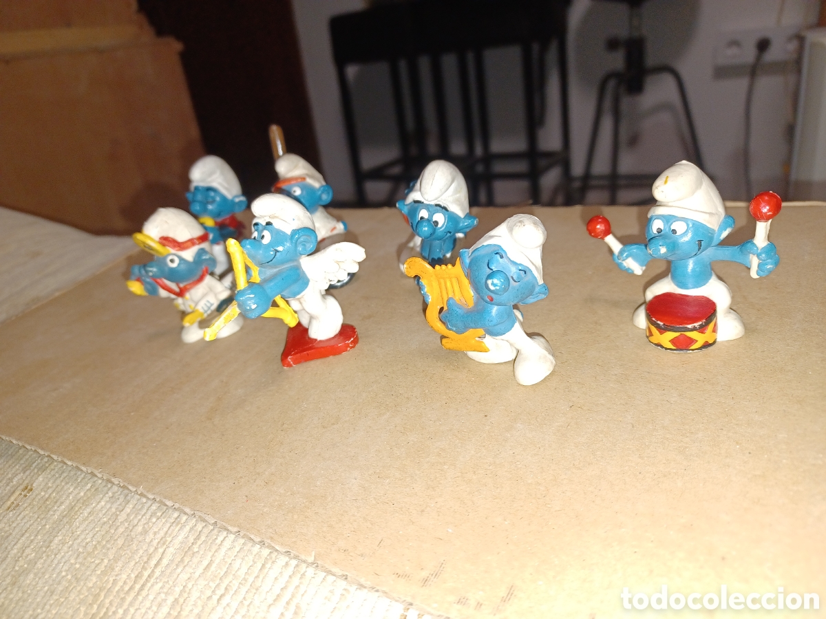 Figuras de goma y PVC: Figura mu&ntilde;eco pvc pitufos - Foto 4