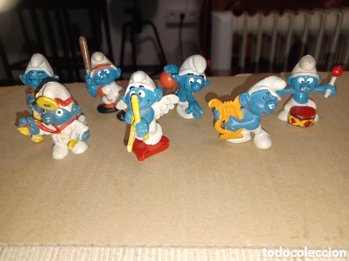 Figuras de goma y PVC: Figura mu&ntilde;eco pvc pitufos - Foto 1