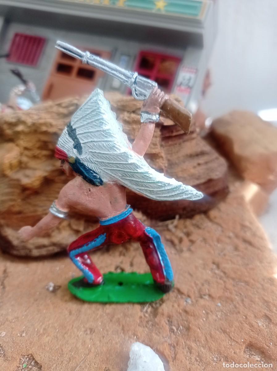 Figuras de goma y PVC: Indio con rifle de comansi - Foto 2