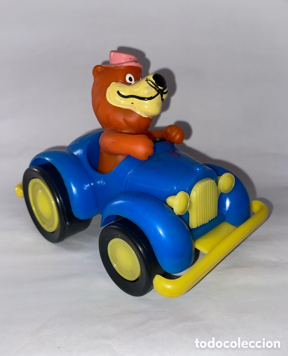 Figuras de goma y PVC: ANTIGUO COCHE &ldquo; LEONCIO EL LE&Oacute;N &ldquo; HANNA BARBERA LIPPY THE LION