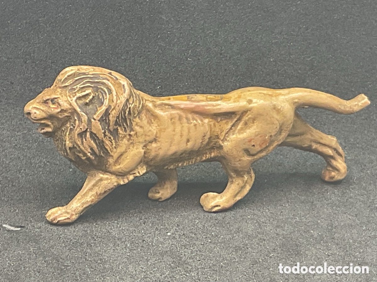 Figuras de goma y PVC: Antigua Figura en Goma. Leon de Pech Hermanos. - Foto 3