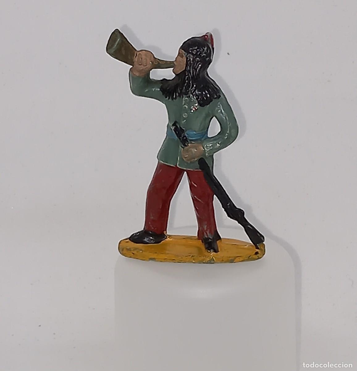 Beffoid de Francia Indio con Cuerno Rara Figura del Oeste No Cowboy Vaquero Tipo Starlux 70' Ptoy