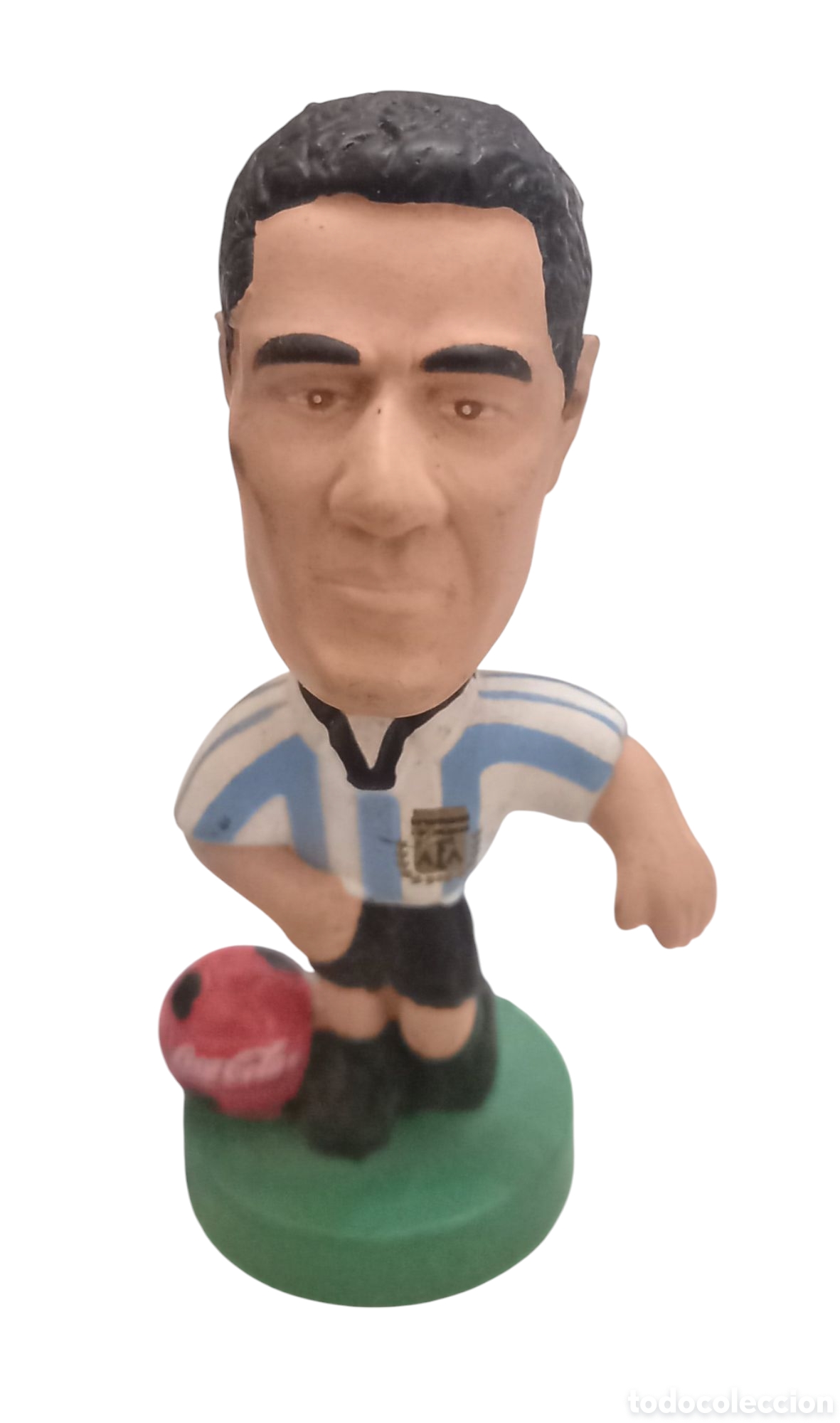 Figuras de Borracha e PVC: Figura vintage Mundial '98 jugador Argentino &rdquo;H. Diaz&rdquo; publicidad Coca Cola