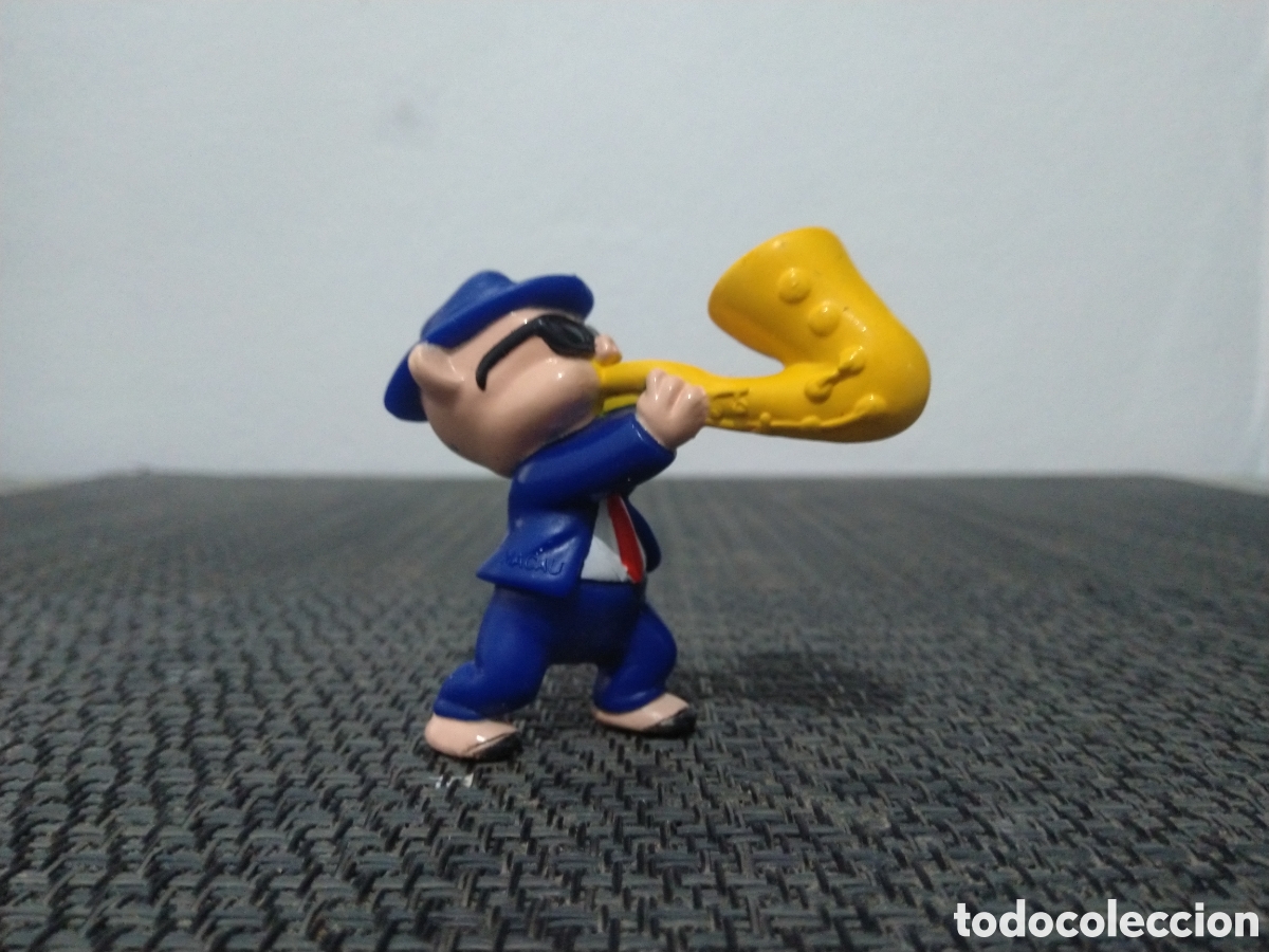 Figuras de Borracha e PVC: FIGURA PVC PORKYS MUSICO SAXO WARNER BROSS DIBUJOS ANIMADOS CERDO TV PORKY