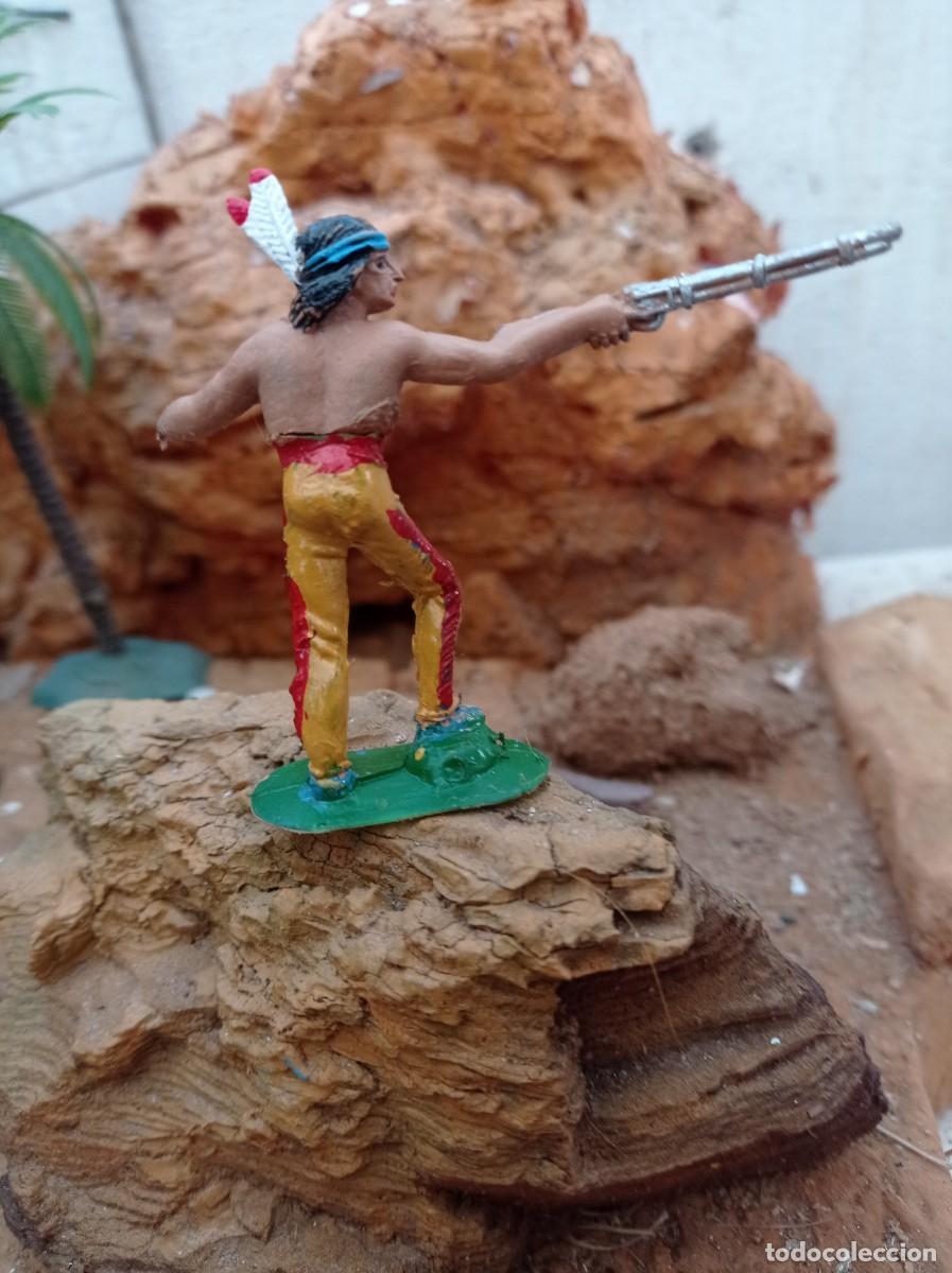 Figuras de goma y PVC: Indio con rifle de jecsan - Foto 2