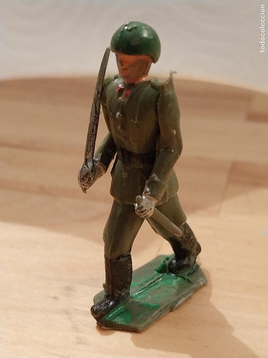 Rubber and PVC Figures: SOLDADO PLASTICO VINTAGE HOMBROS ARTICULADOS ANTIGUO 5CMS ALTO MILITAR &Ntilde;