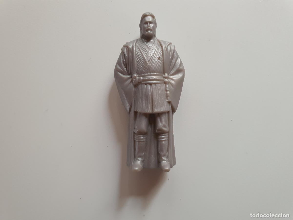 Figuras de goma y PVC: FIGURA KELLOGS 2002 CON VISOR - STAR WARS - OBI WAN KENOBI - Foto 1