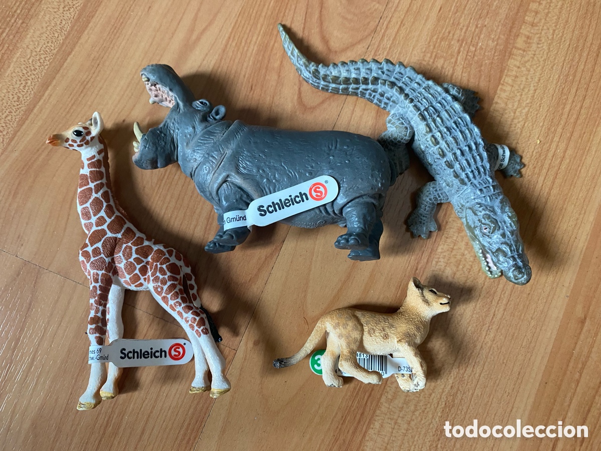 Figuras de goma y PVC: 4 FIGURAS SCHLEICH NUEVAS - Foto 1