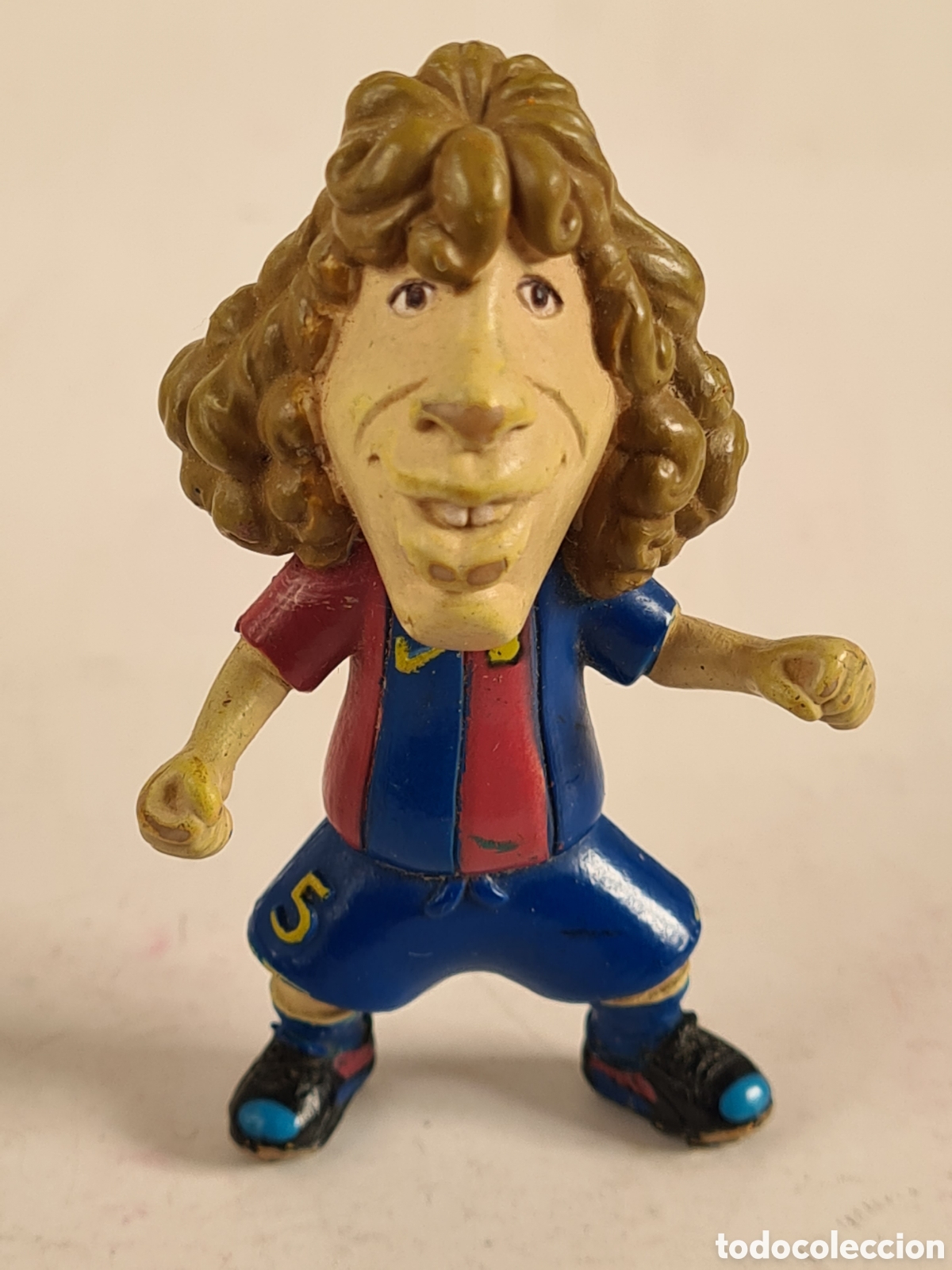 Rubber and PVC Figures: Figura goma pvc Carles Puyol n&uacute;m. 5 Jugador FC Barcelona - F&uacute;tbol Bar&ccedil;a Cul&eacute;