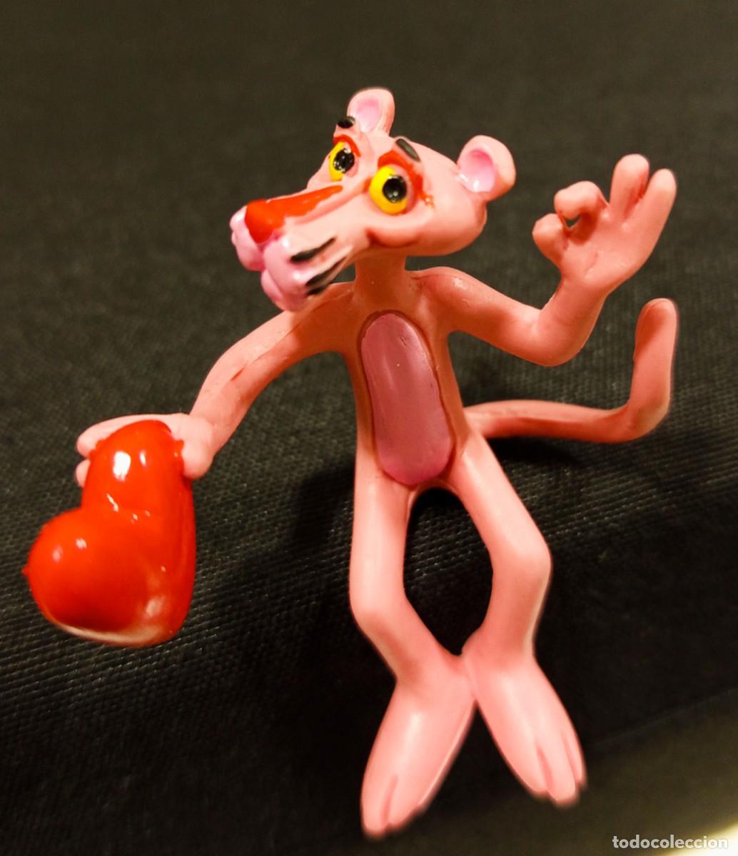 Figuras de goma y PVC: FIGURA DE GOMA - PVC, LA PANTERA ROSA SENTADA, COMICS SPAIN, A&Ntilde;O 1989, IMPECABLE, DIF&Iacute;CILISIMA.