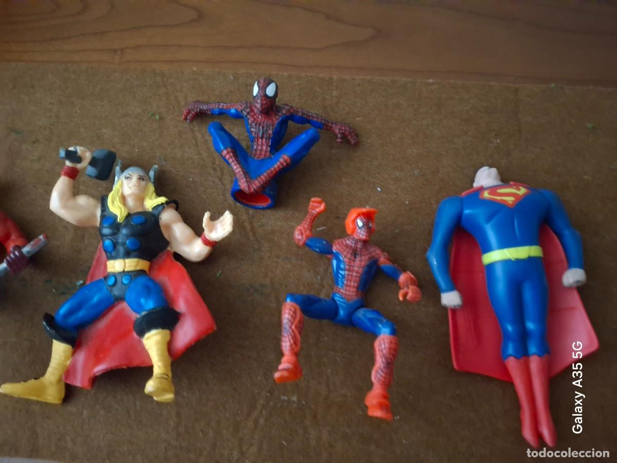 Figuras de goma y PVC: FIFURAS DE PLASTICO HEROES MARVEL COMO NUEVOS - Foto 3