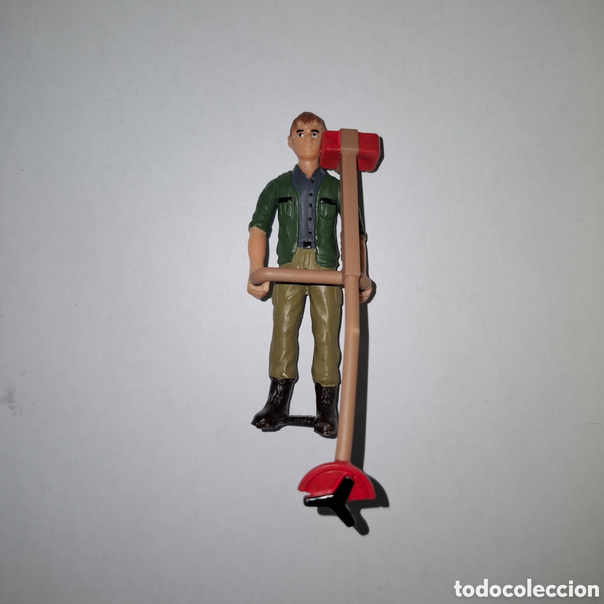 Figure di Gomma e PVC: FIGURA DE PVC MADE IN GERMANY TIPO SCHLEICH GRAJERO EMPLEADO DE GRANJA
