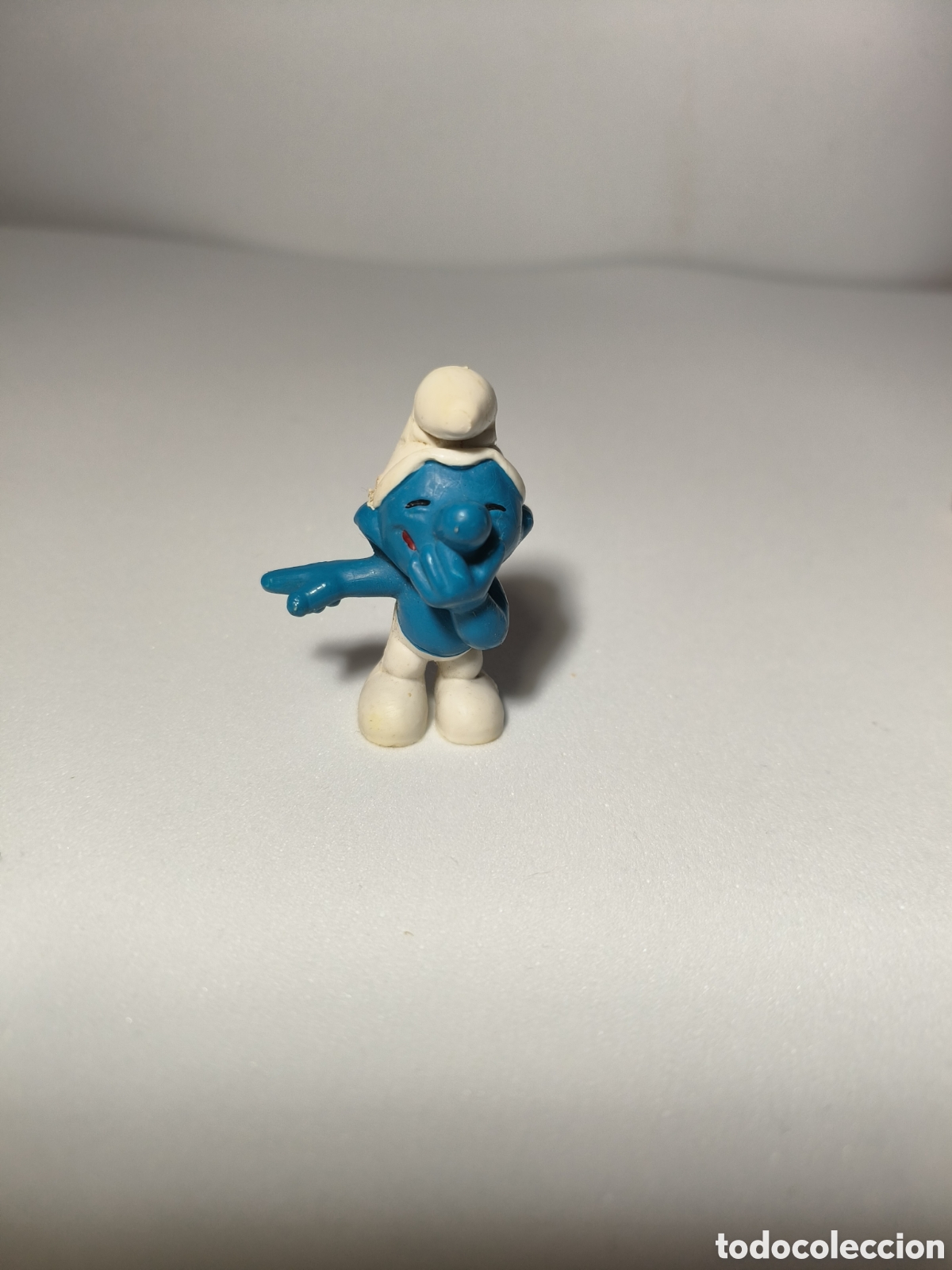 Figuras de goma y PVC: Pitufo risitas. Vintage. - Foto 1