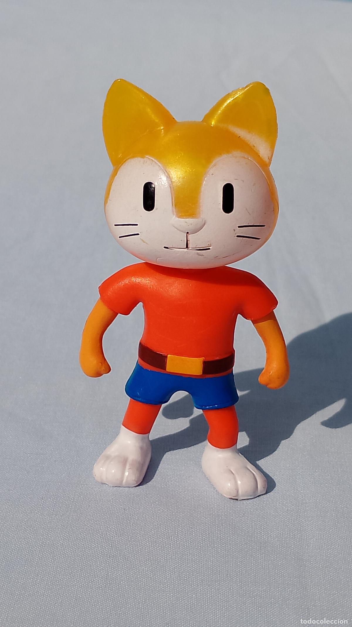 Figuras de Goma y PVC: Antigua figura gato Meow de la colecci&oacute;n Stumble Guys