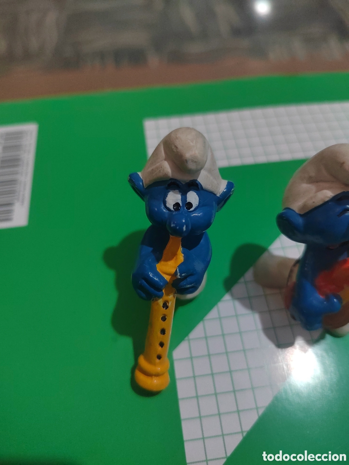 Figuras de goma y PVC: Pareja de pitufos vintage - Foto 2