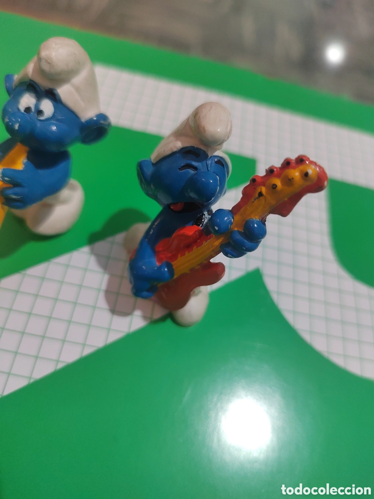 Figuras de goma y PVC: Pareja de pitufos vintage - Foto 3
