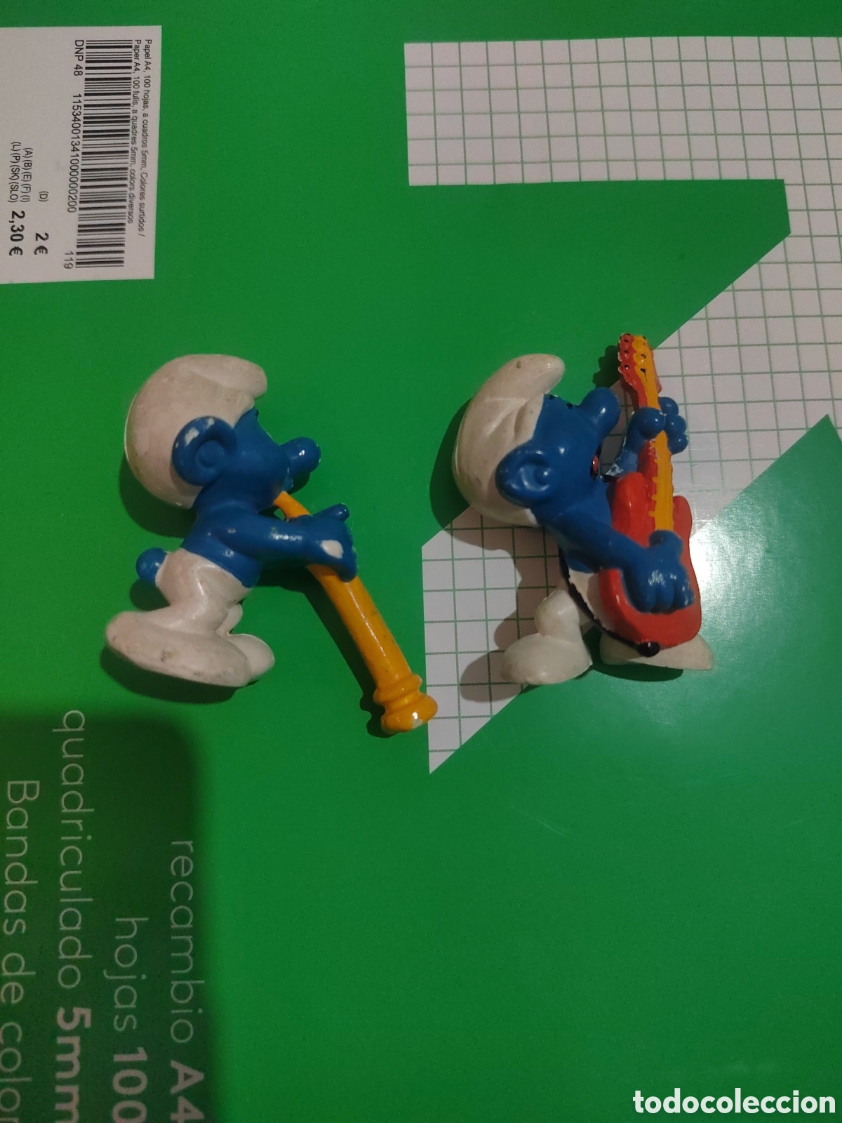 Figuras de goma y PVC: Pareja de pitufos vintage - Foto 4