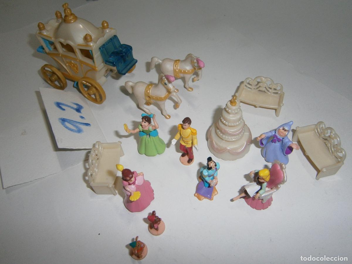 Figuras de goma y PVC: LOTE DE FIGURAS Y COMPLEMENTOS LA CENICIENTA - Foto 3