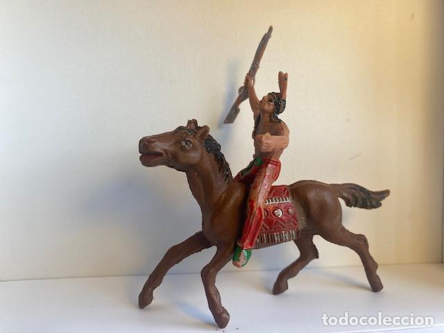 Figuras de goma y PVC: Indio a caballo. Jecsan - Foto 2
