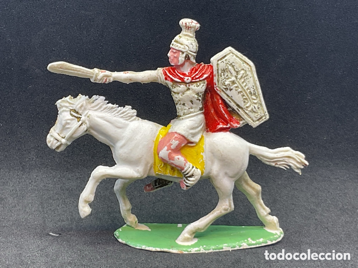 Figuras de Goma y PVC: Guerrero Grandes Batallas del Mundo, ROMANOS contra CARTAGINESES de ROJAS y MALARET - A&ntilde;os 1960s.
