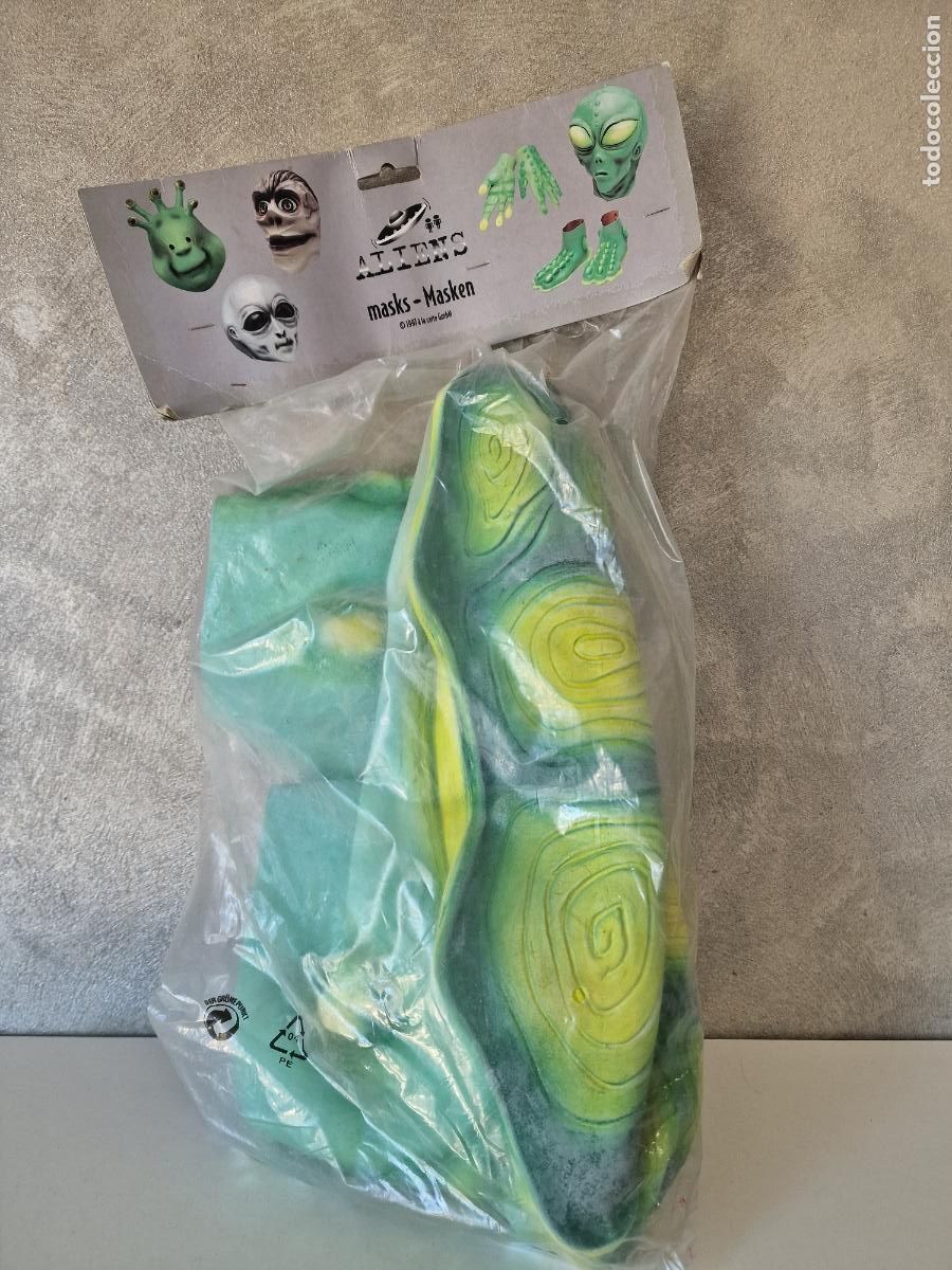 Figuras de goma y PVC: MASCARA ALIEN EXTRATERRESTRE - Foto 1