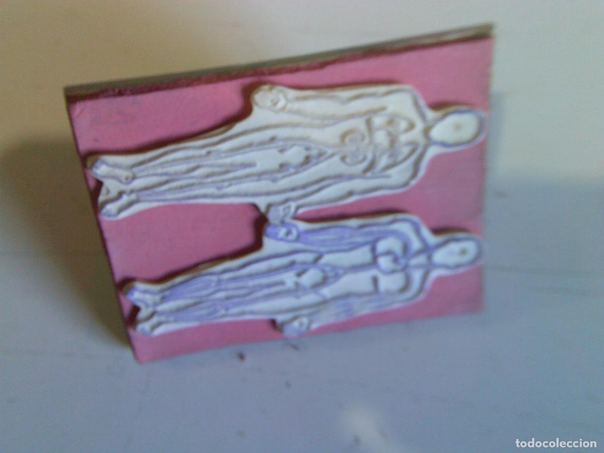 Gummi- und PVC-Figuren: Tamp&oacute;n sello de goma de publicidad medicamento