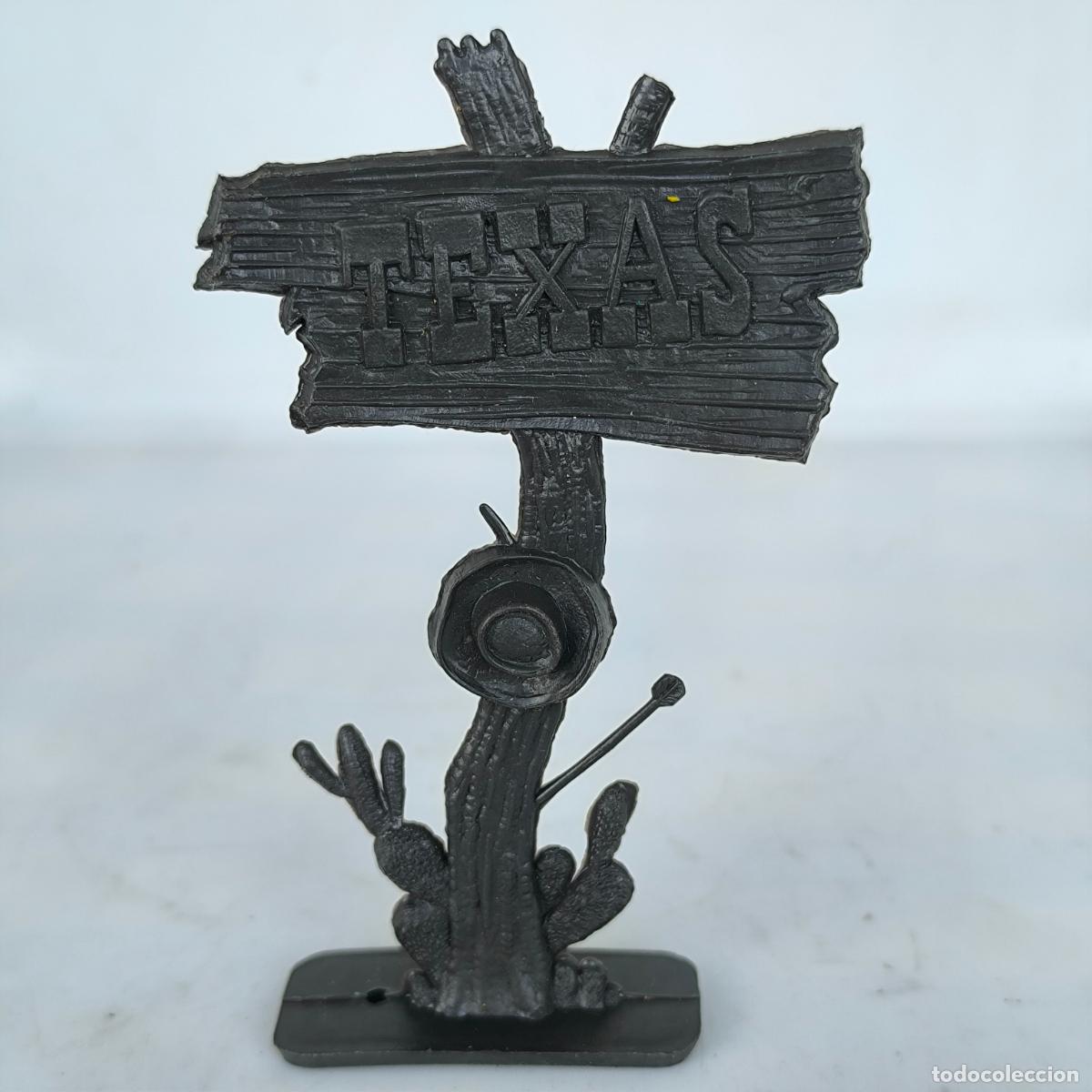 Figuras de goma y PVC: C&Aacute;RTEL DE TEXAS COMPLEMENTO DE DECORACI&Oacute;N OESTE DIORAMA COMANSI ? - Foto 1